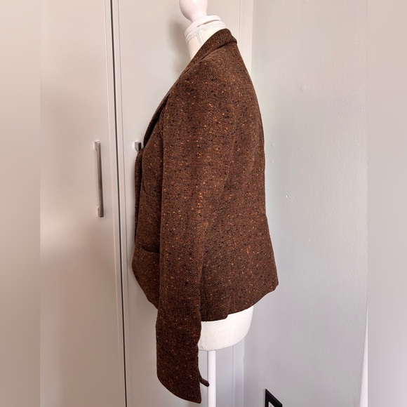 Women's Vintage Brown Sunny Choi Tweed Blazer Made in Canada - Picture 6 of 11
